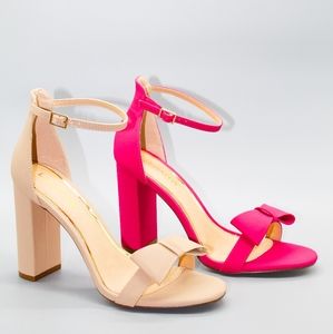 Liliana Nude Bow Heels US 8.5